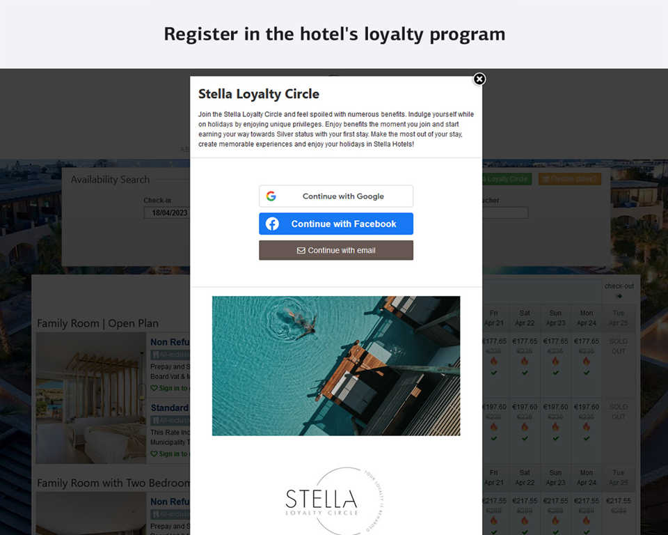 Программа лояльности отеля - Web Hotelier