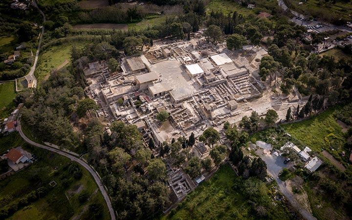 Knossos palace the cradle of the Minoan civilization on the island of Crete