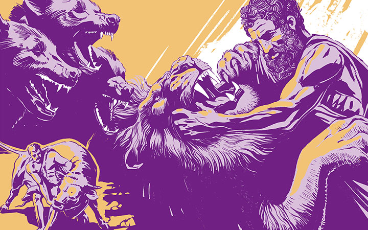 The Twelve Labors of Heracles. © Grecomap