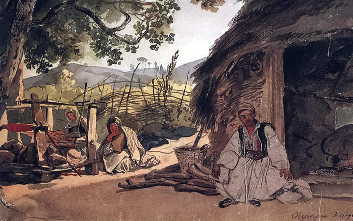 Греческое утро в Мираке. Карл Брюллов Греческое утро в Мираке. Карл Брюллов
