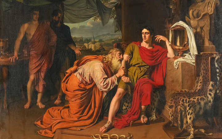 Приам, испрашивающий у Ахиллеса тело Гектора. Александр Иванов