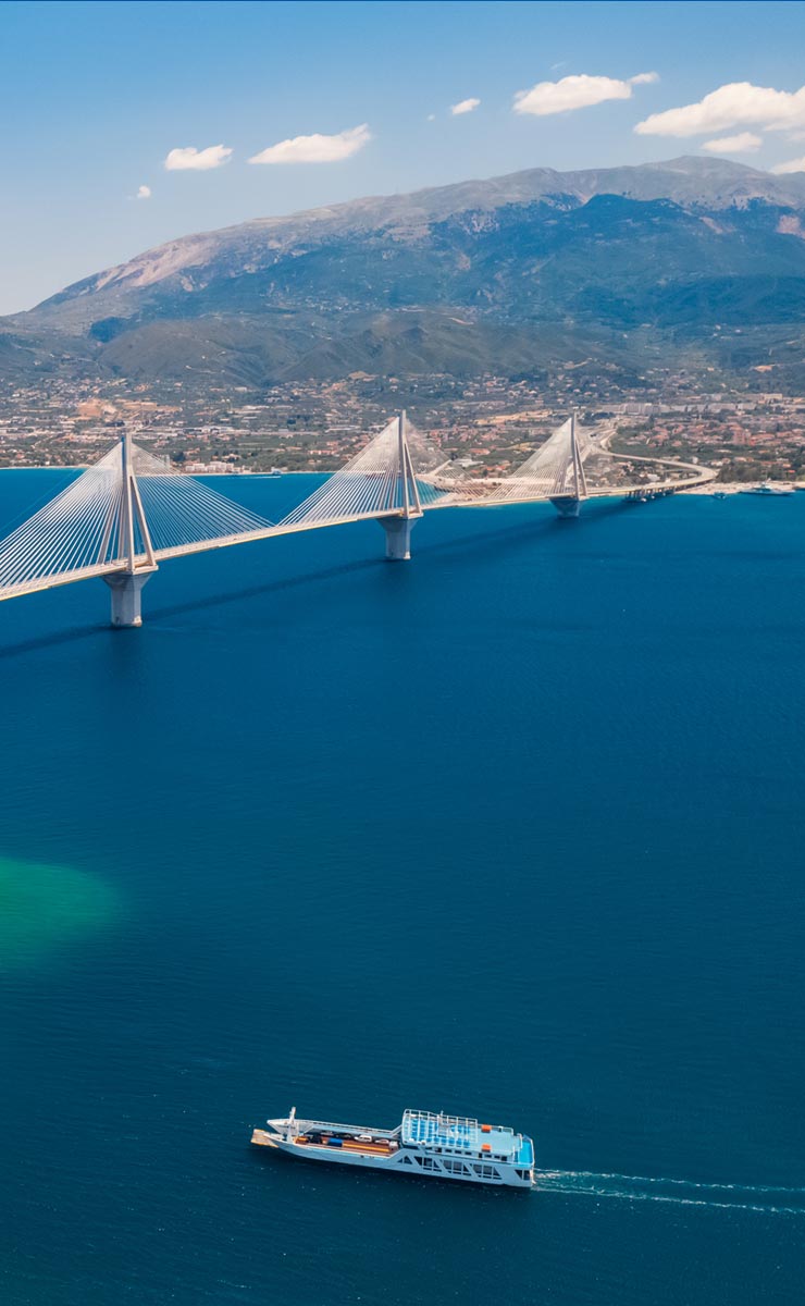 Γέφυρα Ρίου-Αντιρρίου. Πάτρα, Πελοπόννησος