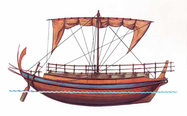 Греческий торговый корабль (ок. 300 г. до н.э.)