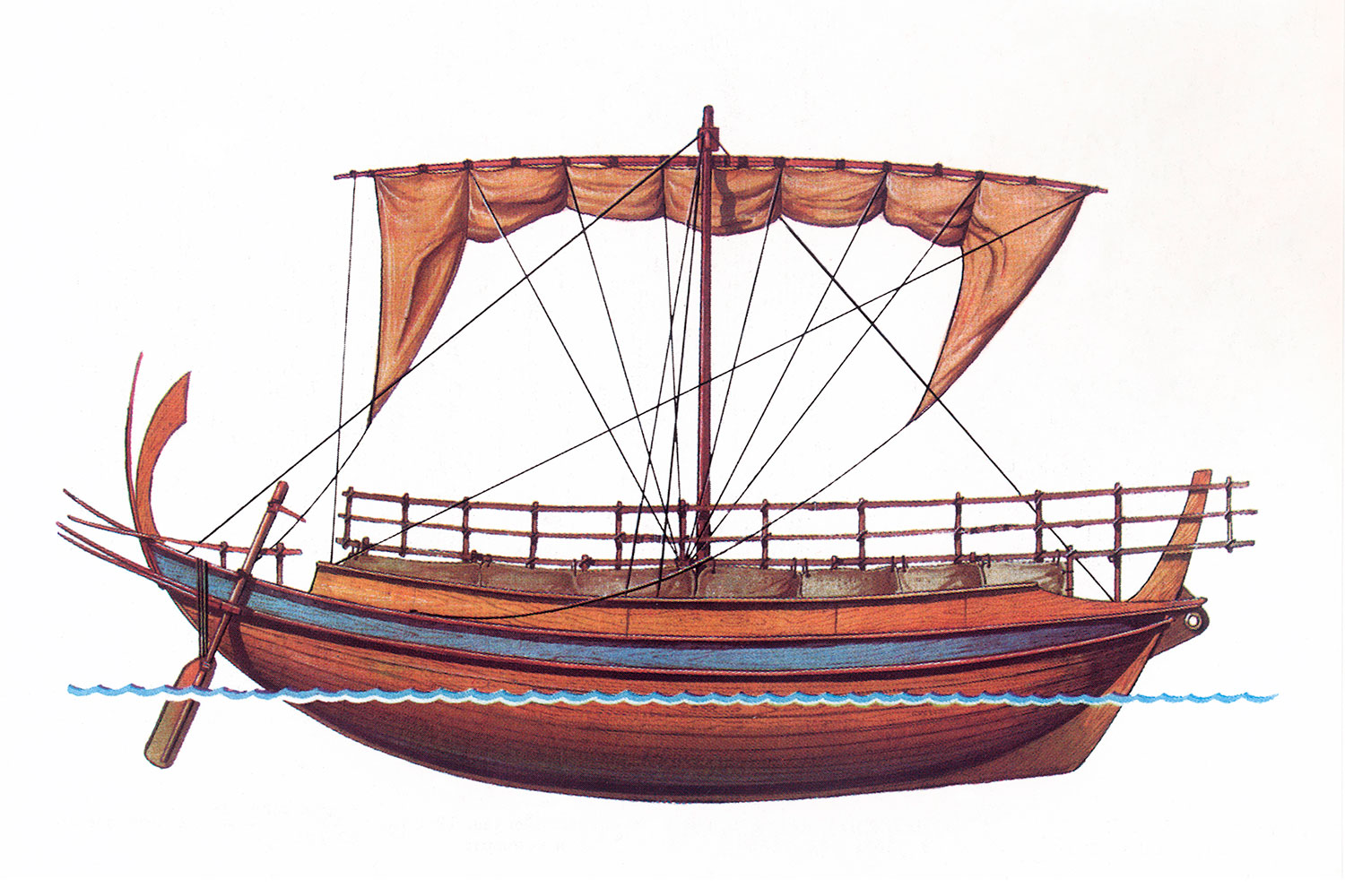 корабль древней греции рисунок