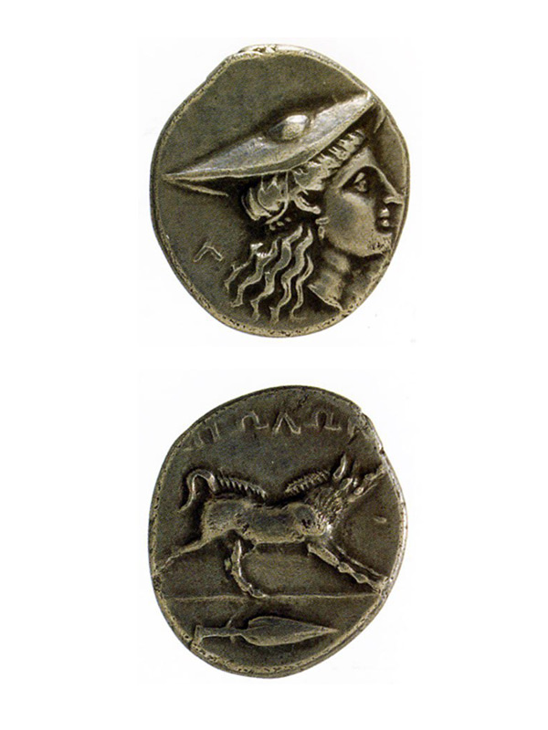 Серебряный триобол (полудрахма) Этолийский (323-300-290 гг. до н.э.)