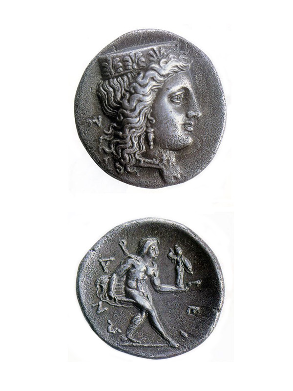 Серебряная драхма Аргоса (370-350 гг. до н.э.)