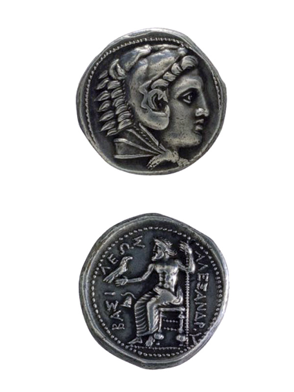 Серебряная тетрадрахма Александра Великого (Александр III), 323-320 гг. до н.э. (посмертная чеканка)