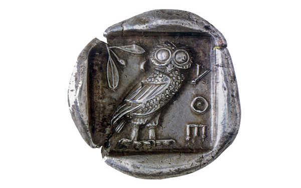 Серебряная тетрадрахма Афин (440 - 420 гг. до н.э.)