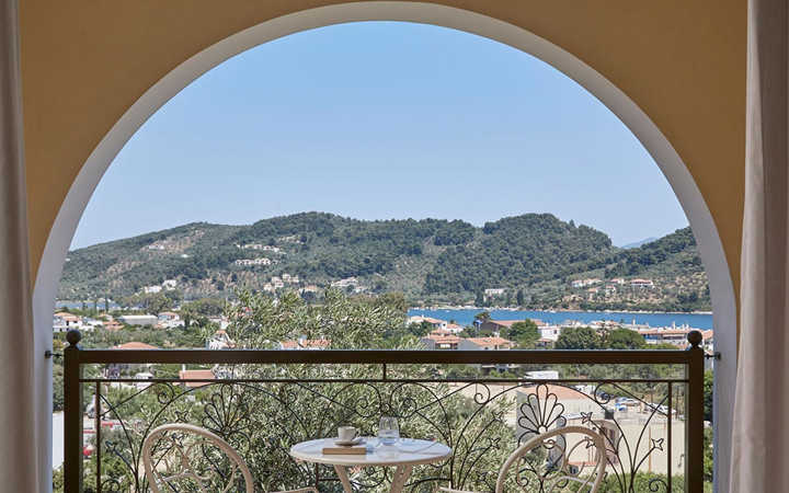 Three Bedroom Skiathos Living Sea View